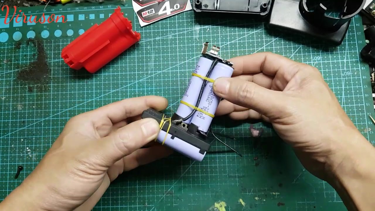 renew battery milwaukee m12 (đóng pin m12)