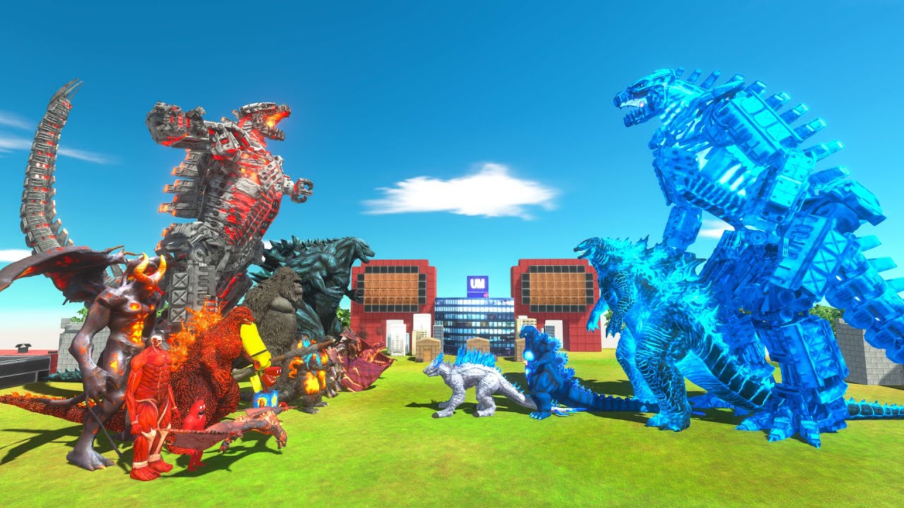 Team Mechagodzilla 2021 + Kong + Godzilla Earth VS EVOLUTION of Ice Mechagodzilla Size Comparison