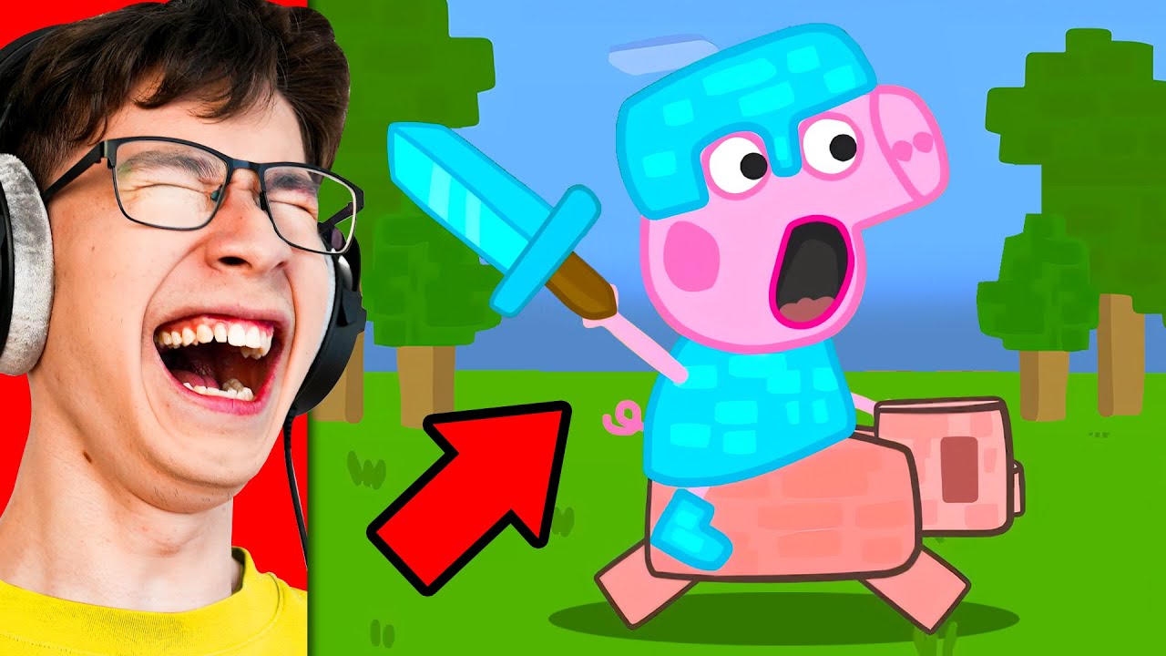 Peppa Pig Family VS Minecraft! (Funny Animation)