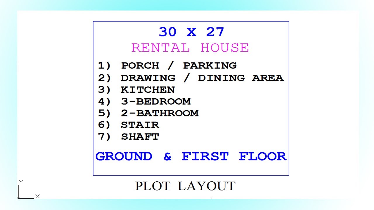 3 कमरों का शानदार घर | 30x27 3 कमरों का नक्शा | 30X27 VASTU PLAN | NORTH FACING | 3BHK | 90 GAJ |
