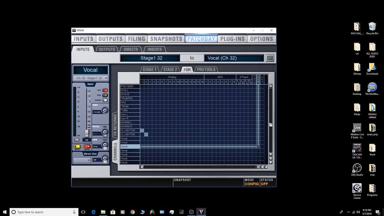 Venue Profile Setup