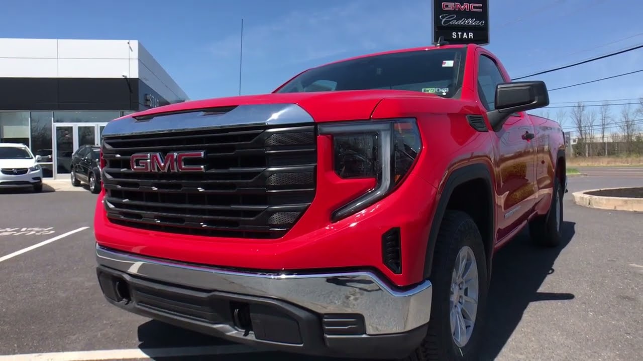 2022 GMC Sierra 1500 Pro EcoTec3 5.3L V8 2D Standard Cab 10-Speed Automatic Cardinal Red