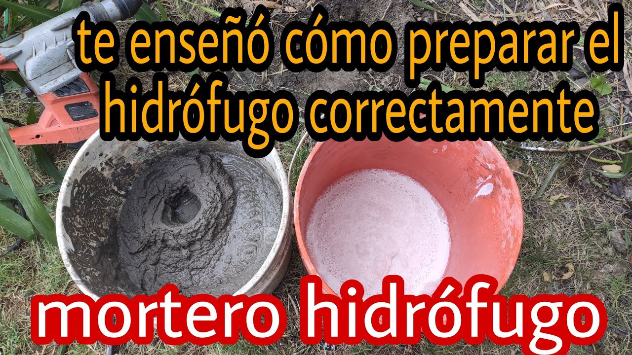 ALBAÑILERÍA como preparar IMPERMEABILIZANTE PARA PARED,👌👌mortero hidrófugo