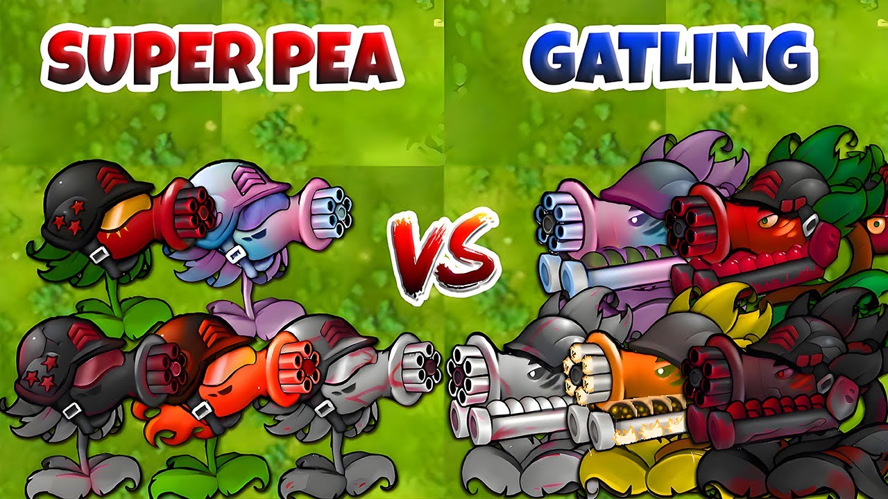 PVZ Fusion 3.2 Challenge - Team Super Pea vs Big Gatling vs Obsidian Gargantuar - Who Will Win?