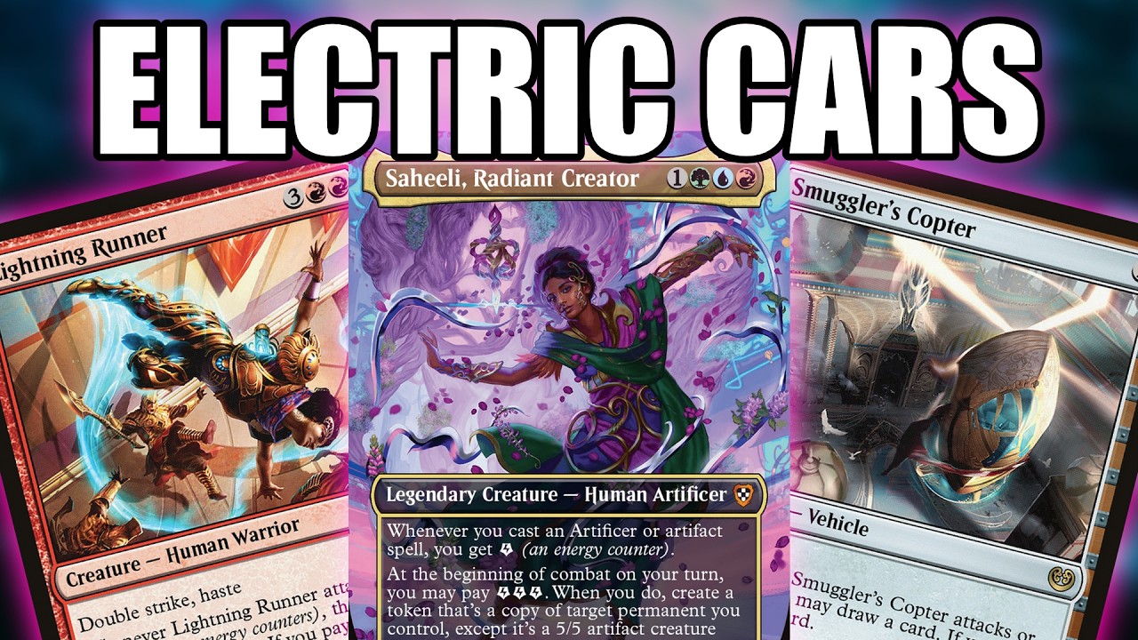 Эта колода Commander управляет электромобилями (Saheeli, Radiant Creator EDH Deck Tech) #mtg