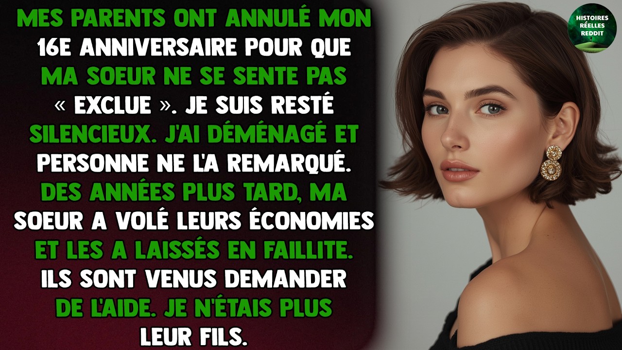 Mes parents ont annulé mon 16e anniversaire pour que ma sœur ne se sente pas « exclue ».