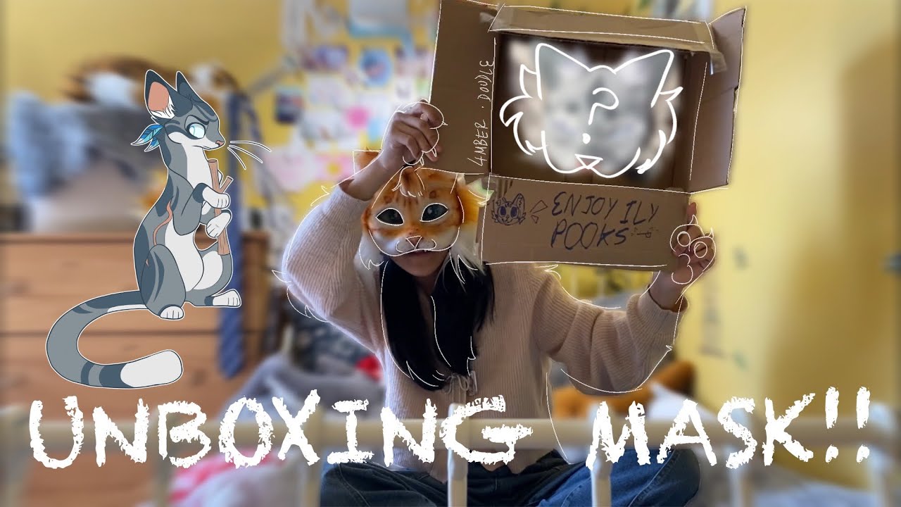 UNBOXING a Therian Mask From @doodl3buggy with Amber !!!