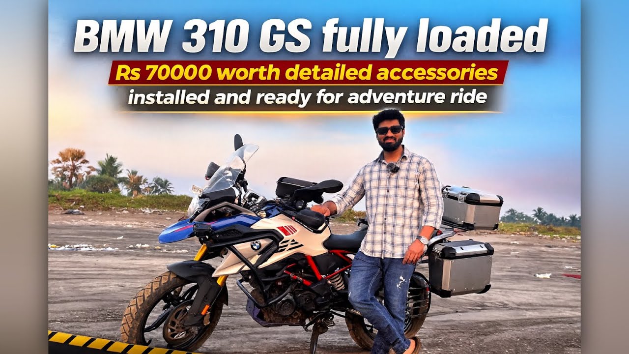 BMW GS310 Fully Loaded! ₹70,000 Worth Detailed Accessories Installed  😍🔥 Ready For Adventure Ride
