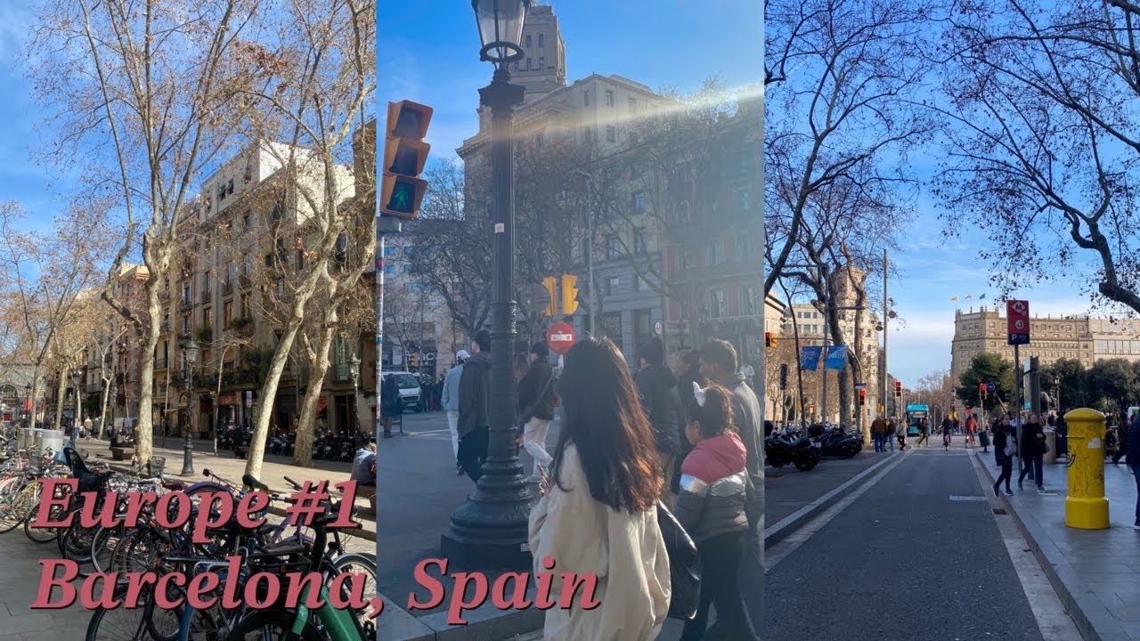[Europe #1 🇪🇸] 바르셀로나 브이로그 | 2월 유럽 자유여행ㅣ가우디투어 | 고딕지구 보른지구 | VINITUS