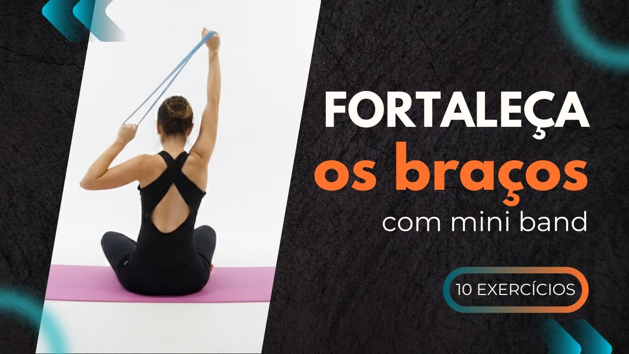 10 Exercícios para Braços com Mini Band | Treino em Casa para Fortalecer e Tonificar