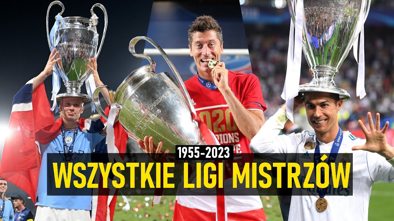 Wszystkie Finały Ligi Mistrz&oacute;w 🏆 1955-2023 ᴴᴰ