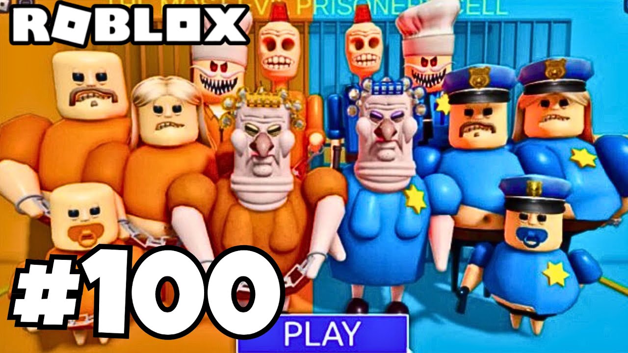 ROBLOX - 100 : Prison vs Police Prison Run! | Gameplay Walkthrough | [iOS , Android]