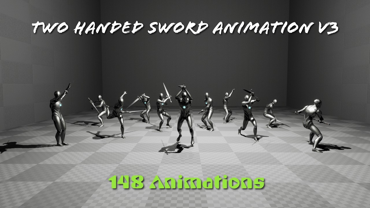 Two Handed Sword Animation V3 Demo