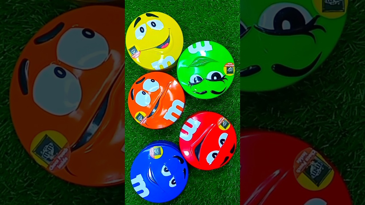 Satisfying Video | Unpacking 5 M&M'S boxes Color Candy ASMR #unpacking​ #candy​ #mms​ #asmr​