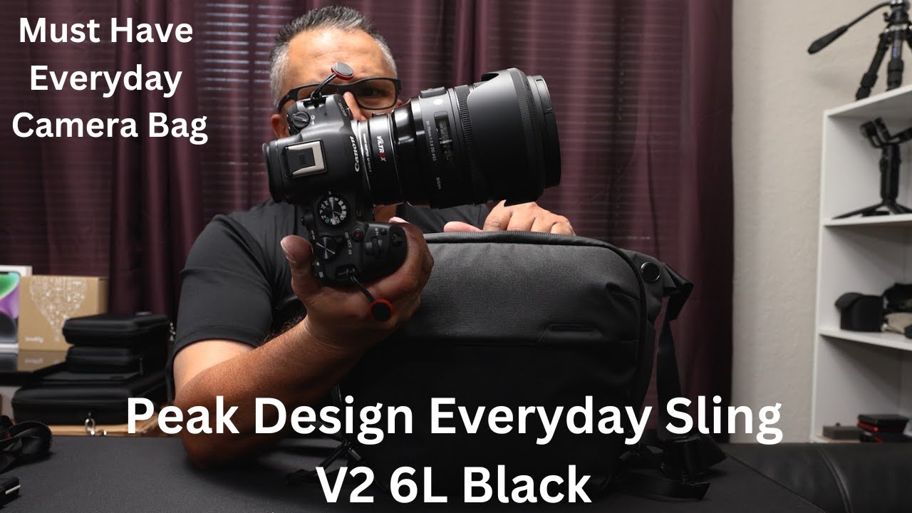 Put Your Gear On the Move With the Peak Design Everyday Sling V2 Black 6L!