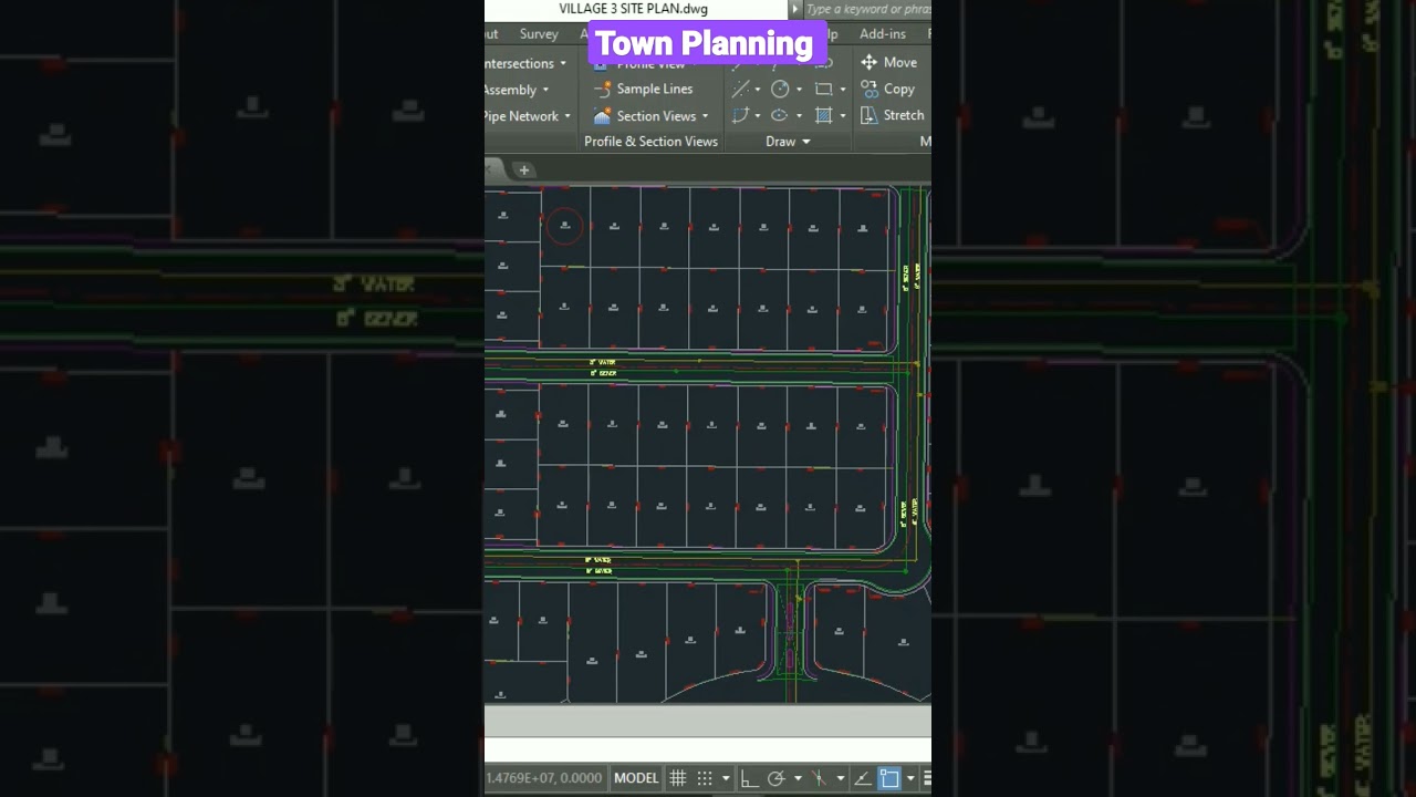 Town Planning in Civil 3d- Civil 3d Subdivision #civil3d #civil3dprodesigner #townplanning #autocad