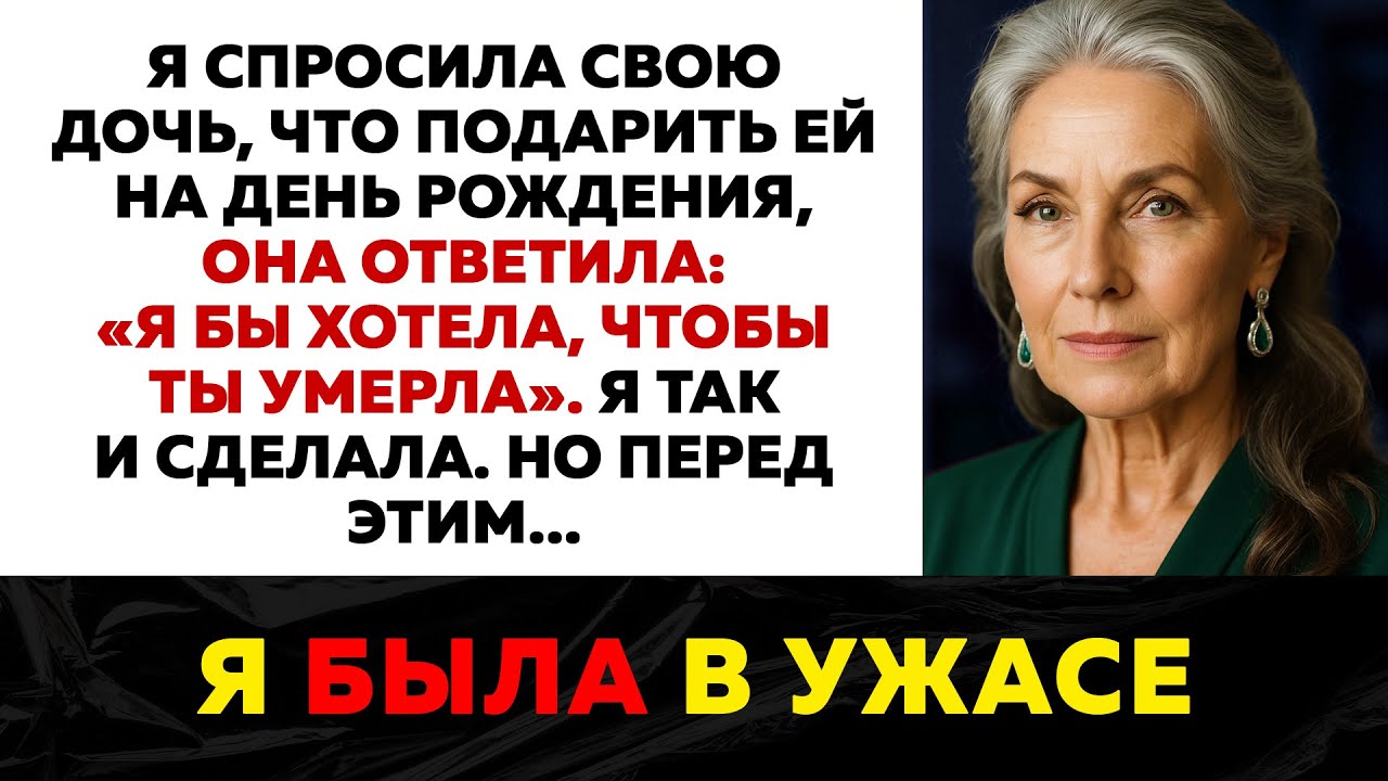 Дочь заявила, что моя смерть - это лучший подарок для нее. Я ушла, но оставила ей конверт...