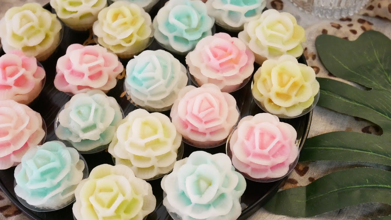 ขนมช่อผกากรอง ขนมไทยโบราณ เนื้อนุ่มละมุน หอมหวานมัน