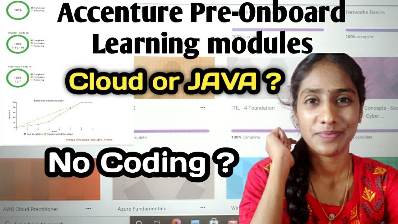 How I cleared my Pre-learning modules and TFA in @accenture from a non IT background #accenture2021