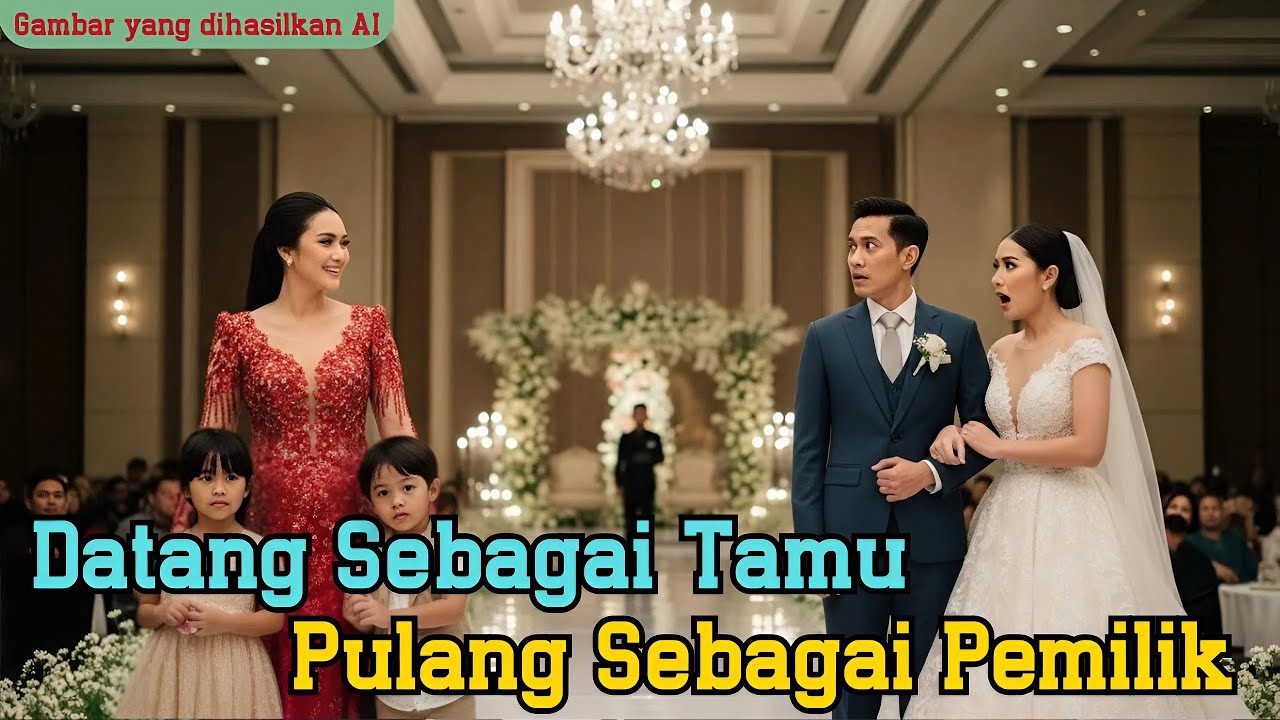 Bawa Si Kembar Ke Nikahan Mantan... Bukan Labrak, Tapi Klaim Vila Ini Milikku!(AI Fiksi)