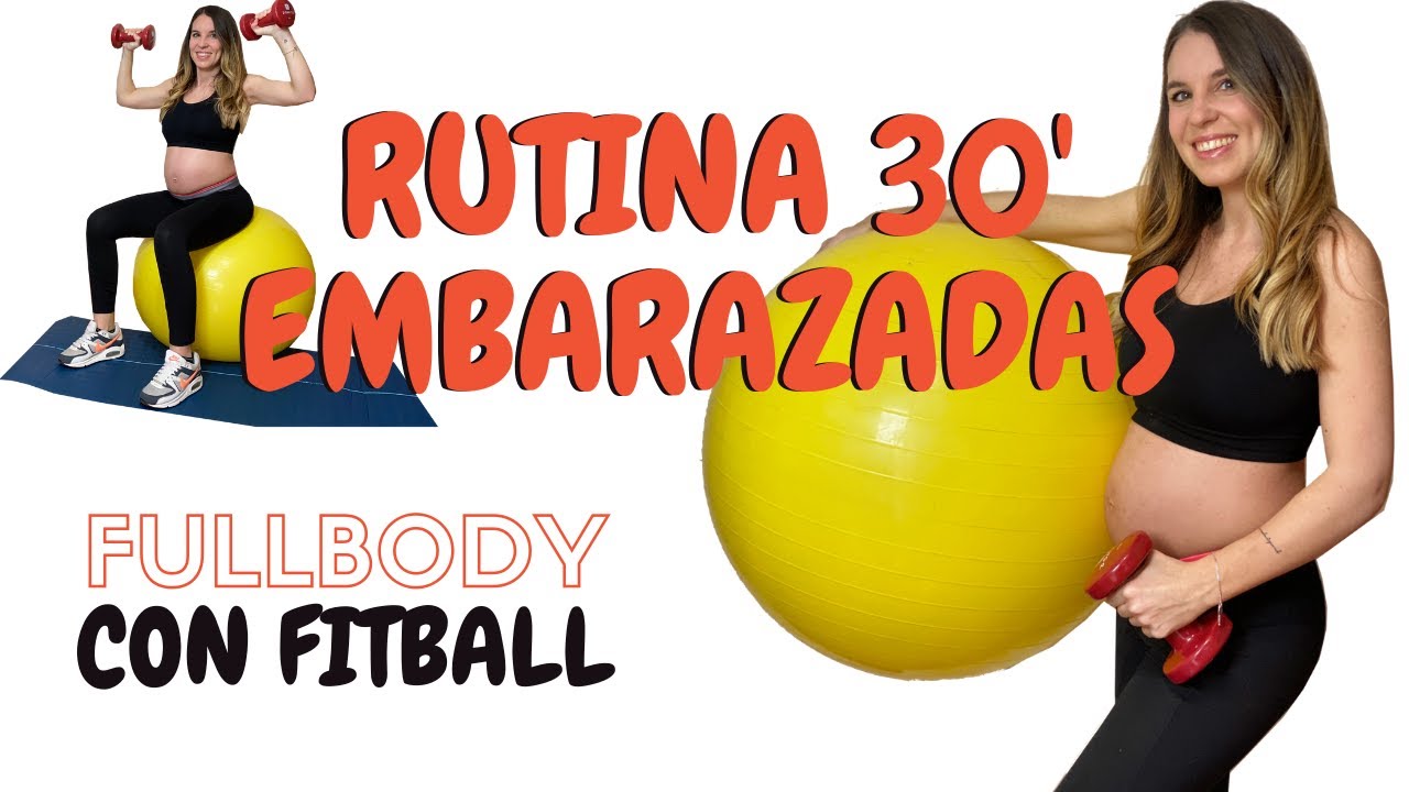 ENTRENAMIENTO FULL BODY EN CASA | Rutina con fitball para embarazadas | 19 SEMANAS