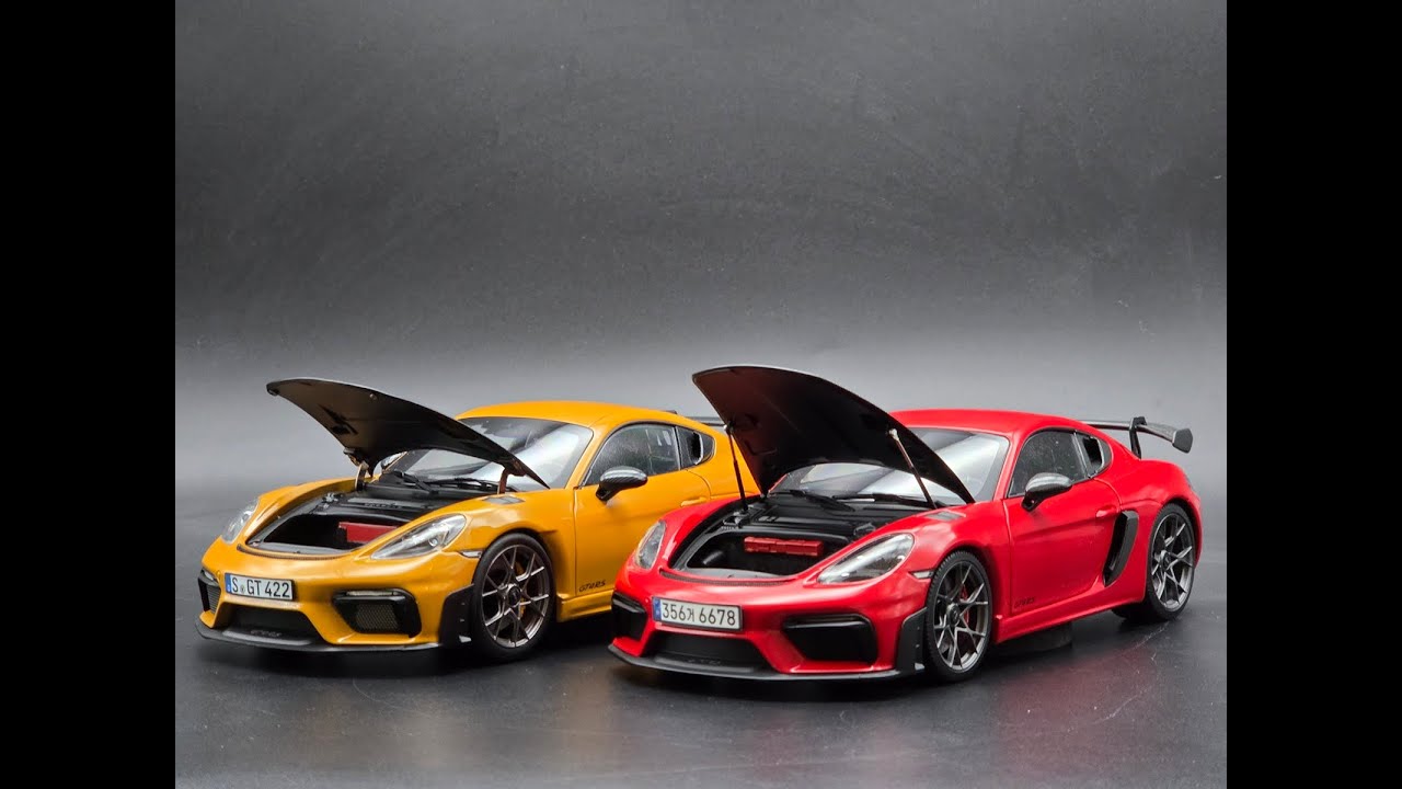 1/18 Porsche Cayman GT4 RS (NOREV vs Minichamps)