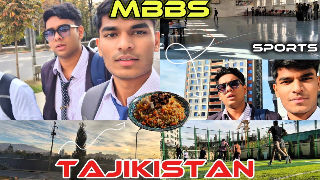 “Sports & Study Life in MSIT Tajikistan | MBBS Hostel Day 🩺⚽