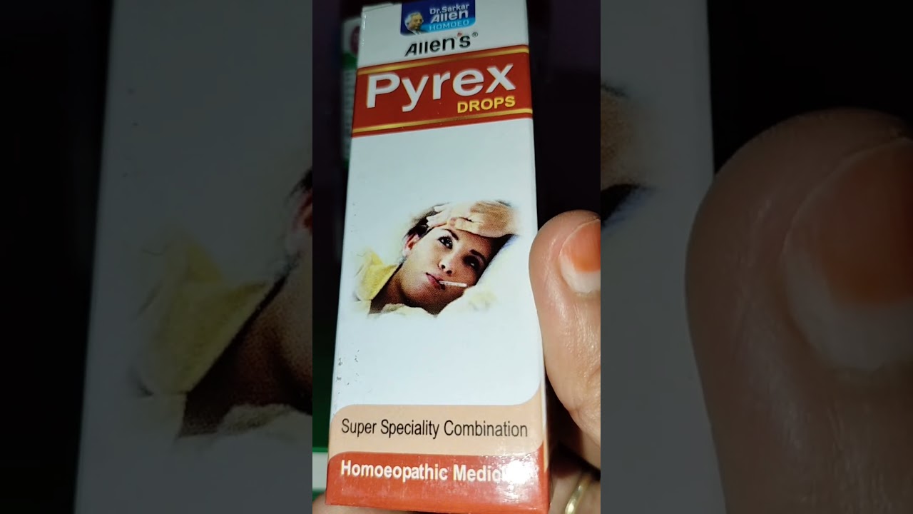 Pyrex drop for High fever 🤒#homeopathy #dr #best