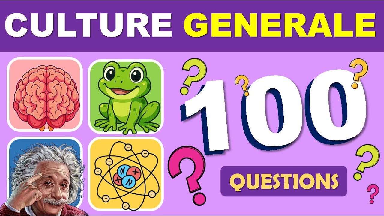 100 QUESTIONS de CULTURE GÉNÉRALE pour L’école Primaire 🧠✅🏆 | Quiz Culture Enfantine 🧒.