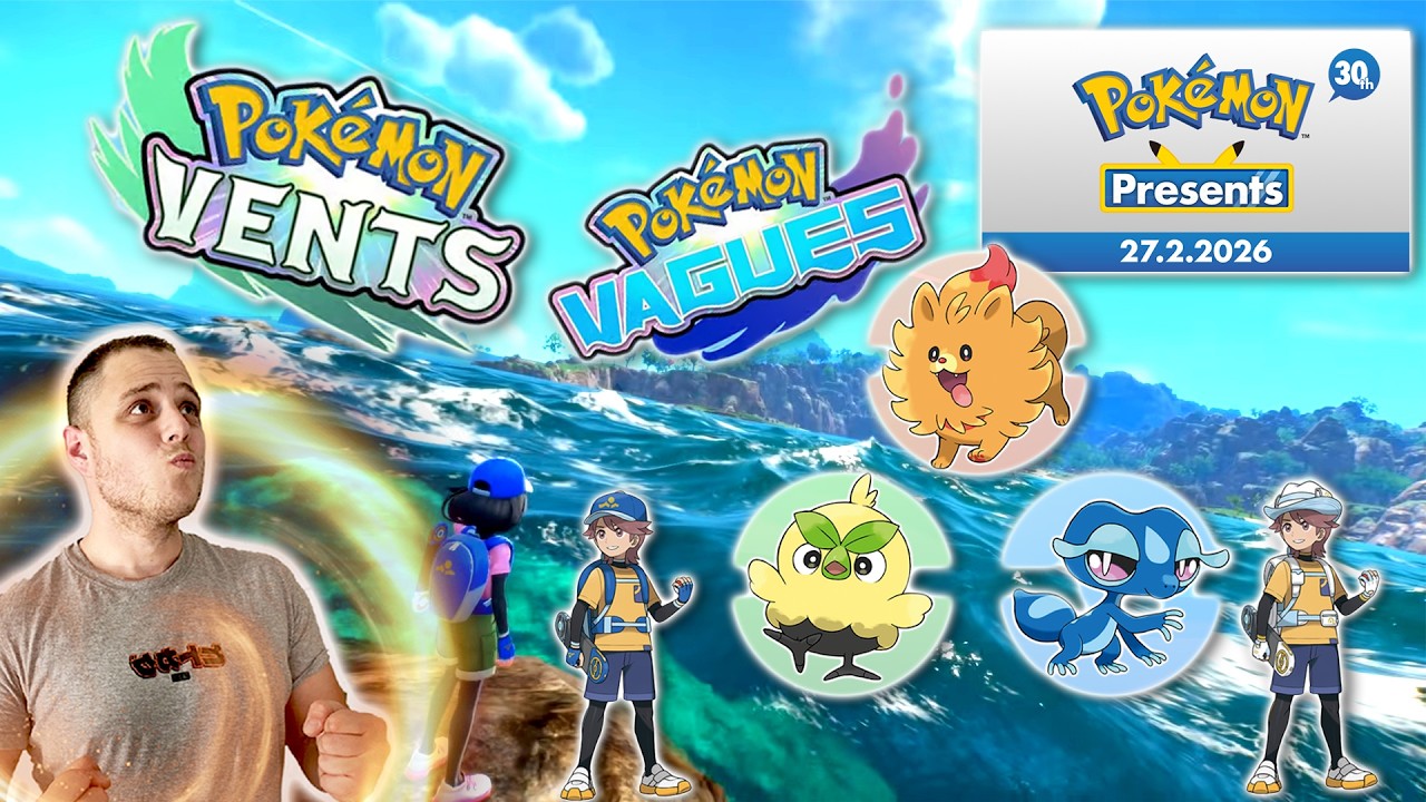 REACT POKÉMON PRESENTS 30 ANS 😱 VENTS 🌪️ & VAGUES 🌊…