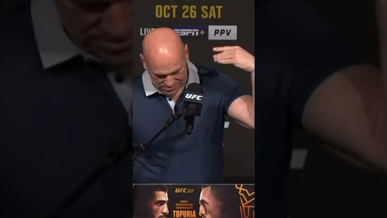 Dana RECRUITS A Guy From The Crowd 🫡 #ufc308