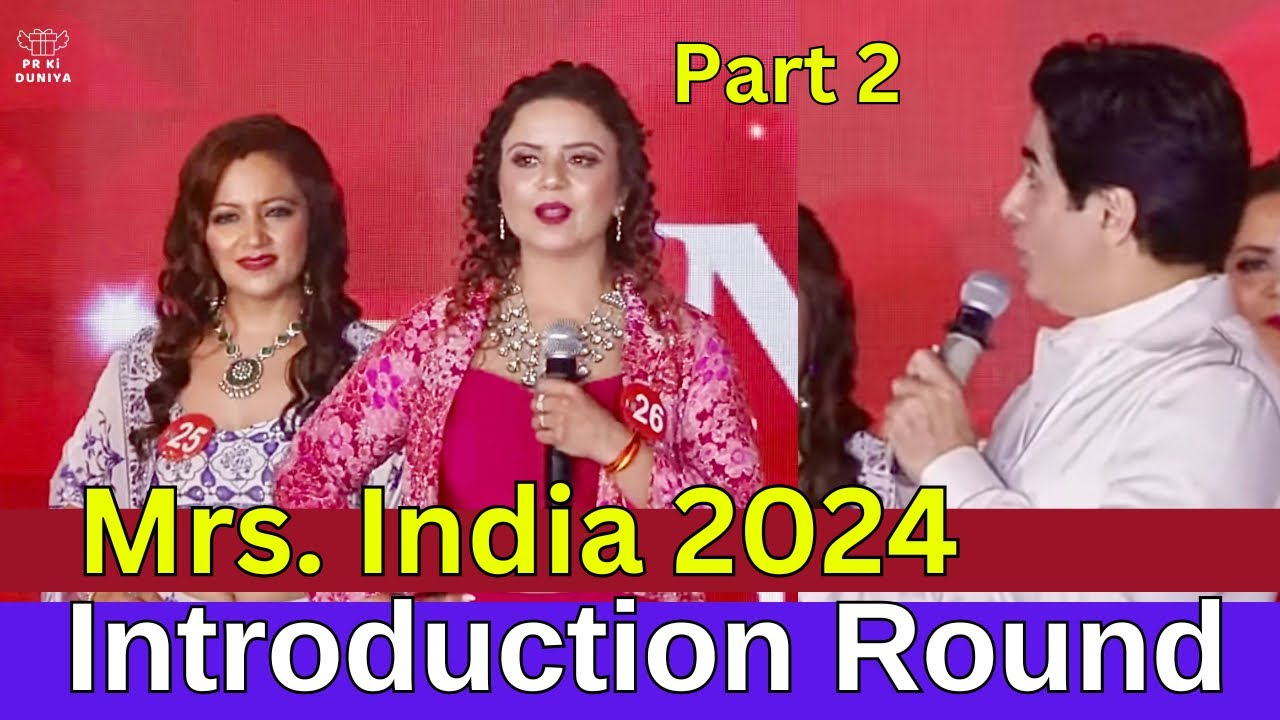 Mrs. India 2024 : Introduction Round : Part 2 #mrsindiadream