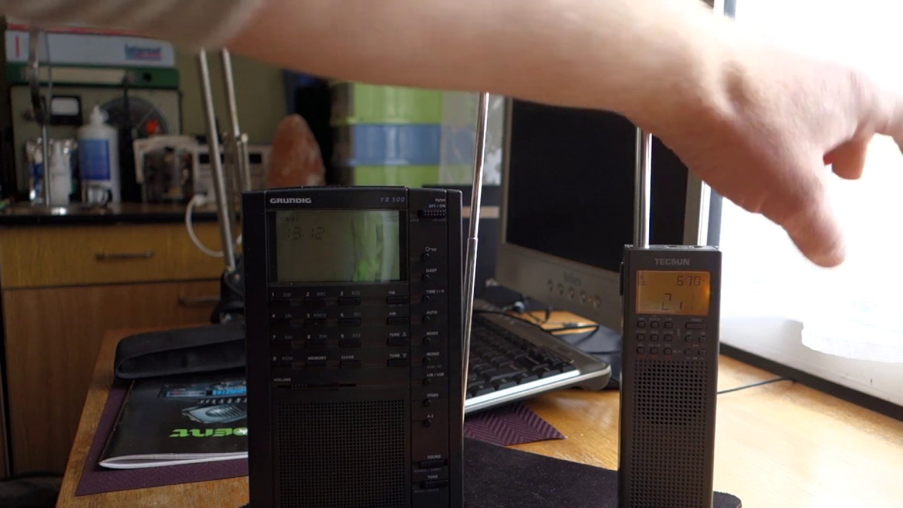 Grundig Yacht Boy YB500 vs. TECSUN PL-365 short HF global receiver test.