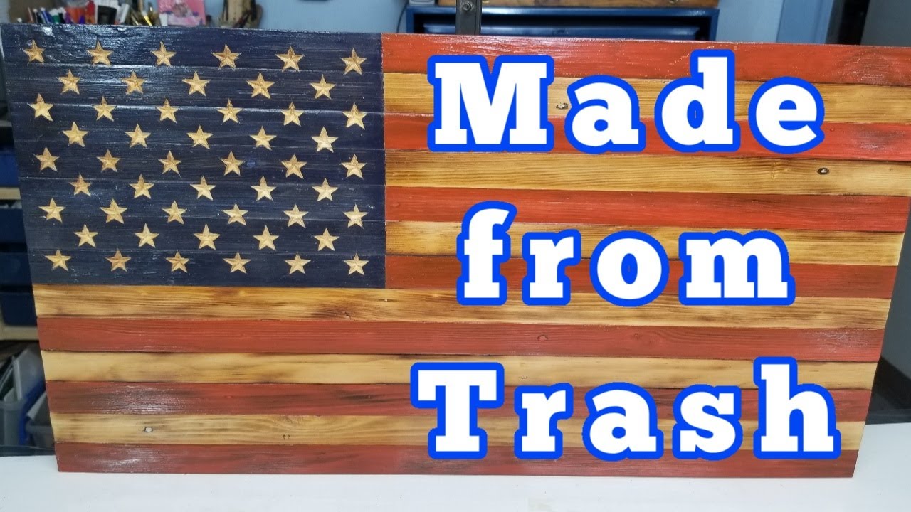Woodworking: Make a Wood Flag from Garbage