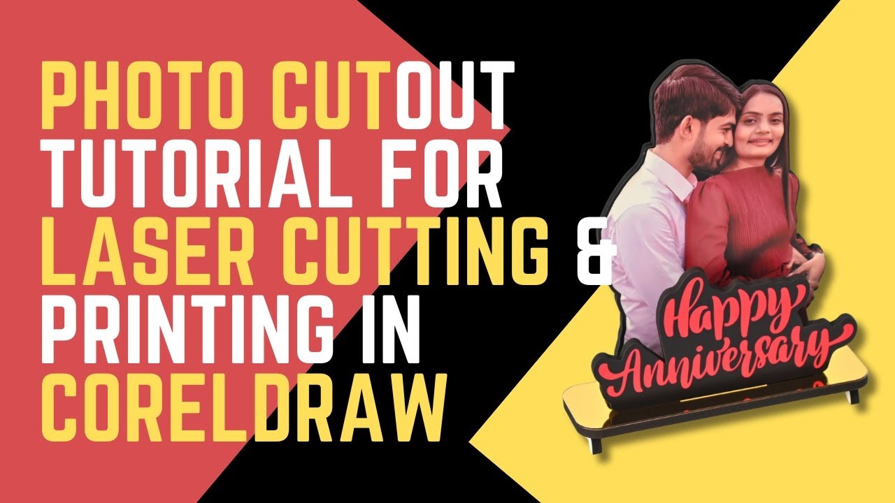 How to make photo cutout for laser cutting and printing, Photo cutout tutorial for CorelDRAW
