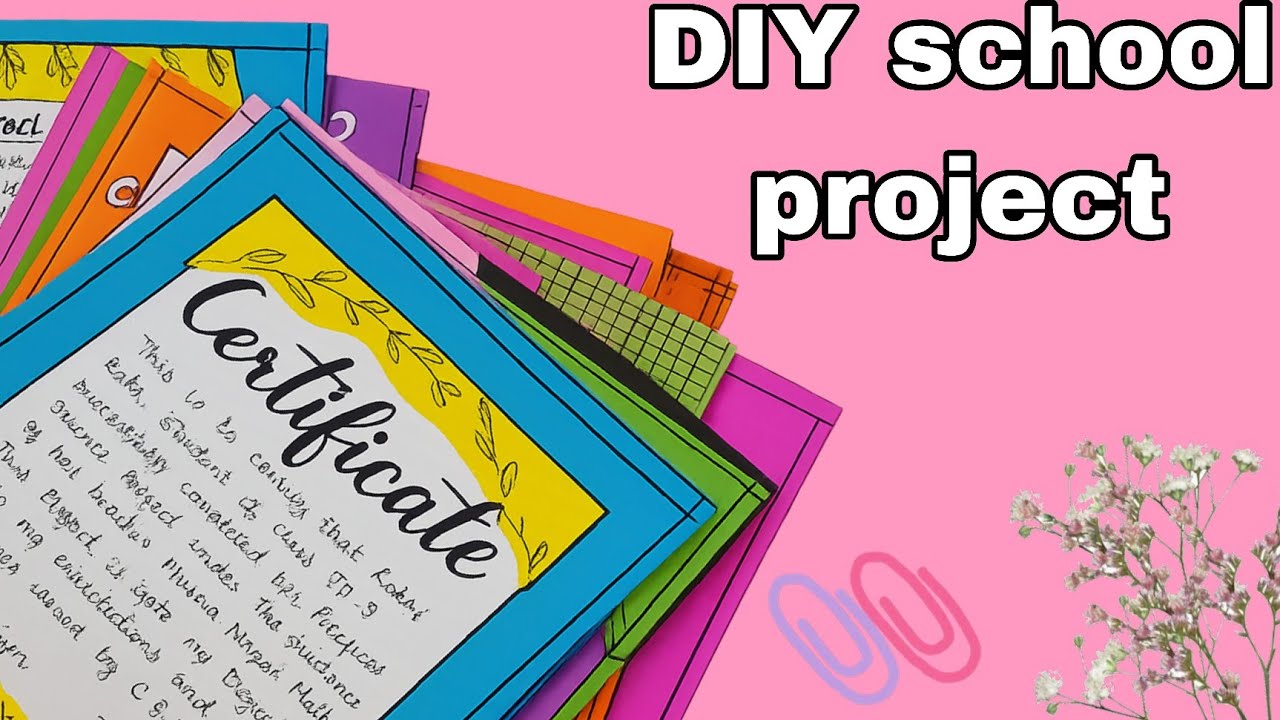 Diy school project 📝🎒 | Summer vacation homework | 