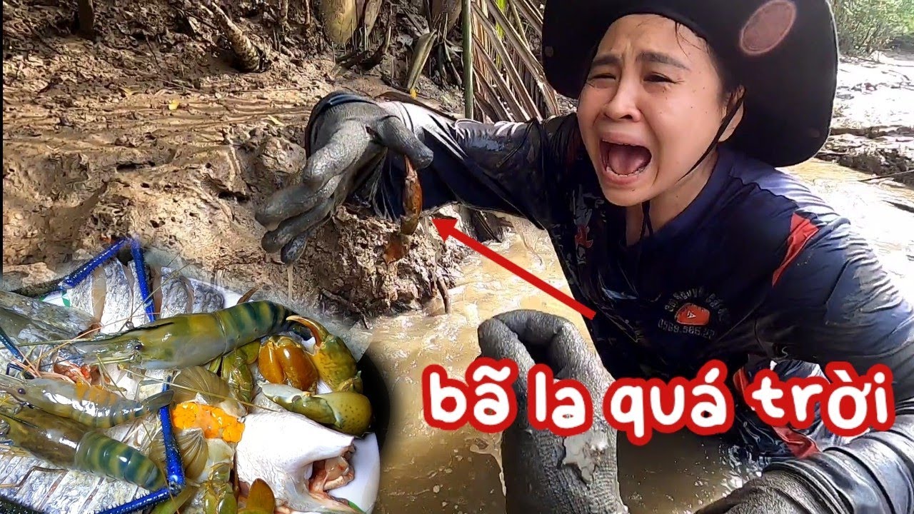 Lần đầu Tiên Bã Bị Cua Kẹp Bã La Muốn Banh Làng Luôn/Đat Nguyễn Cần Giờ 