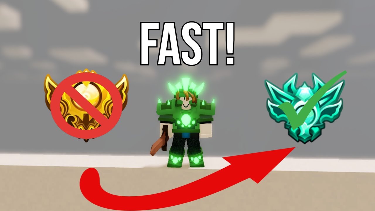 How To *ESCAPE* Gold Rank Without A Team FAST! (Roblox Bedwars)