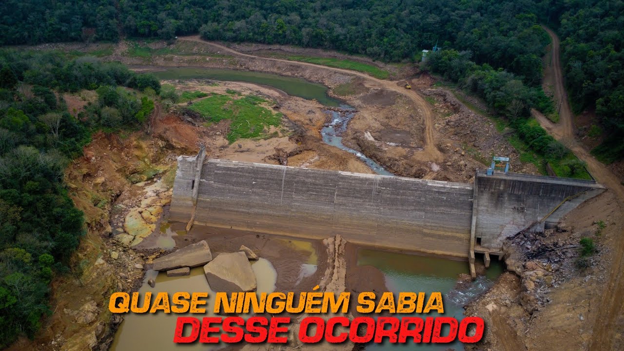 FOMOS ATÉ A BARRAGEM QUE ROMPEU POR COMPLETO NA ENCHENTE DE MAIO!