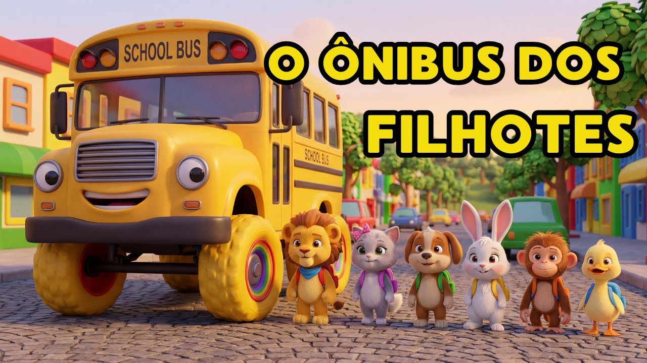 🚌 O Ônibus dos Filhotes Geniais | Aventura, Música e Segurança no Trânsito! 🦁✨