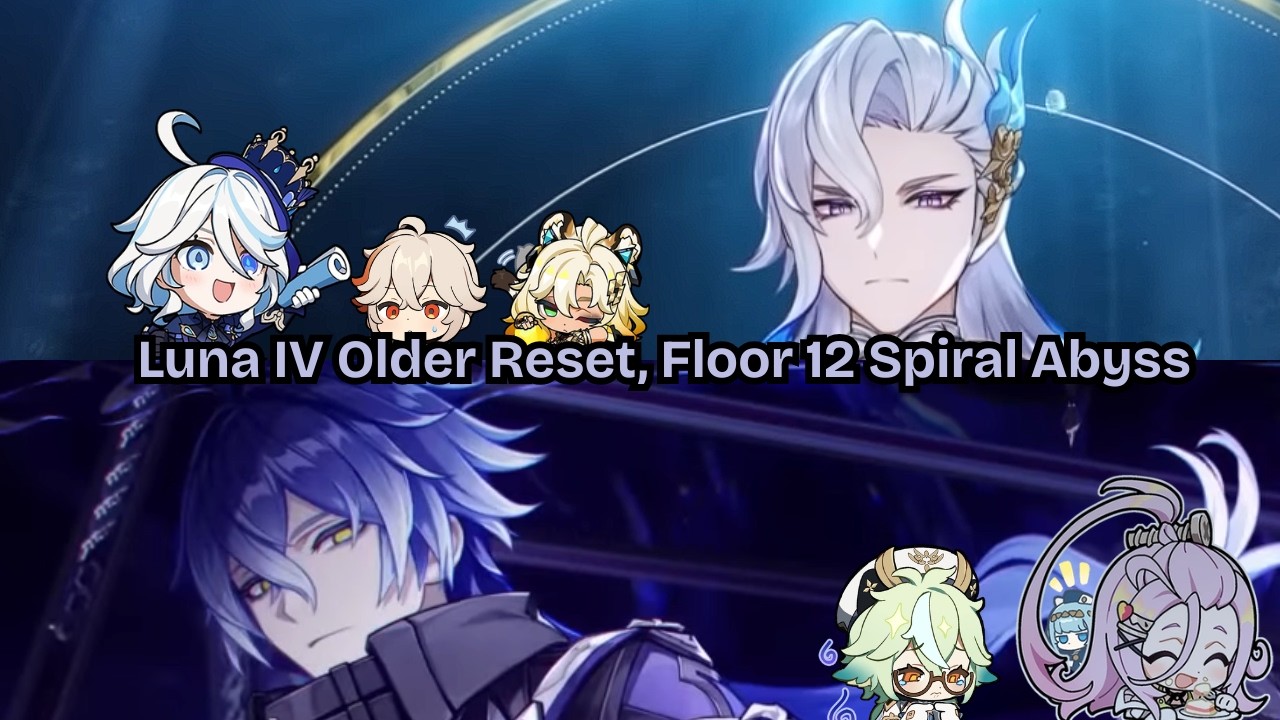 Luna IV Spiral Abyss (Phase 1, Floor 12, 9★), C0 Neuvilette and C0 Flins(Homa) ~ Genshin Impact