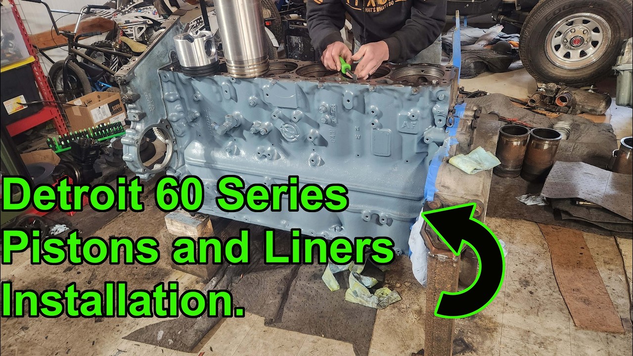 How To Install Detroit 60 Series Pistons and Liners.
