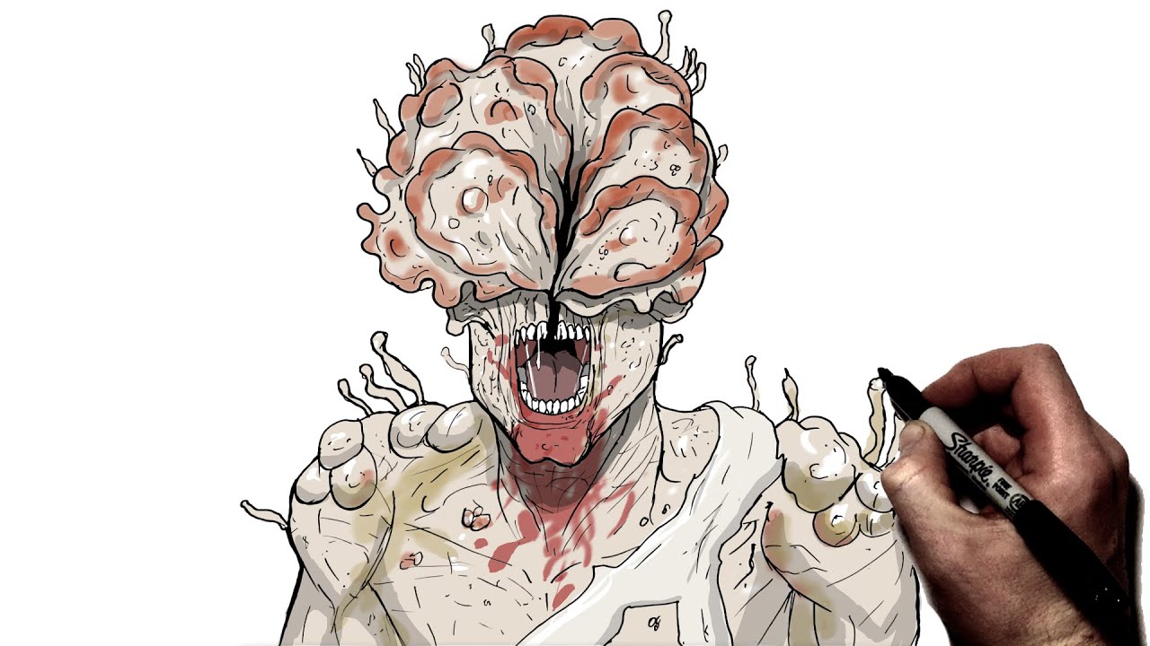 How To Draw Infected (Clicker) | Step By Step | The Last Of Us