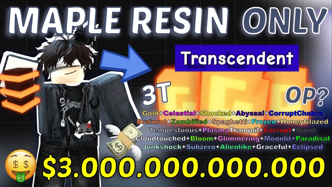 0 Ke 3T Pake 1 MAPLE RESIN Seed Aja! Grow a Garden