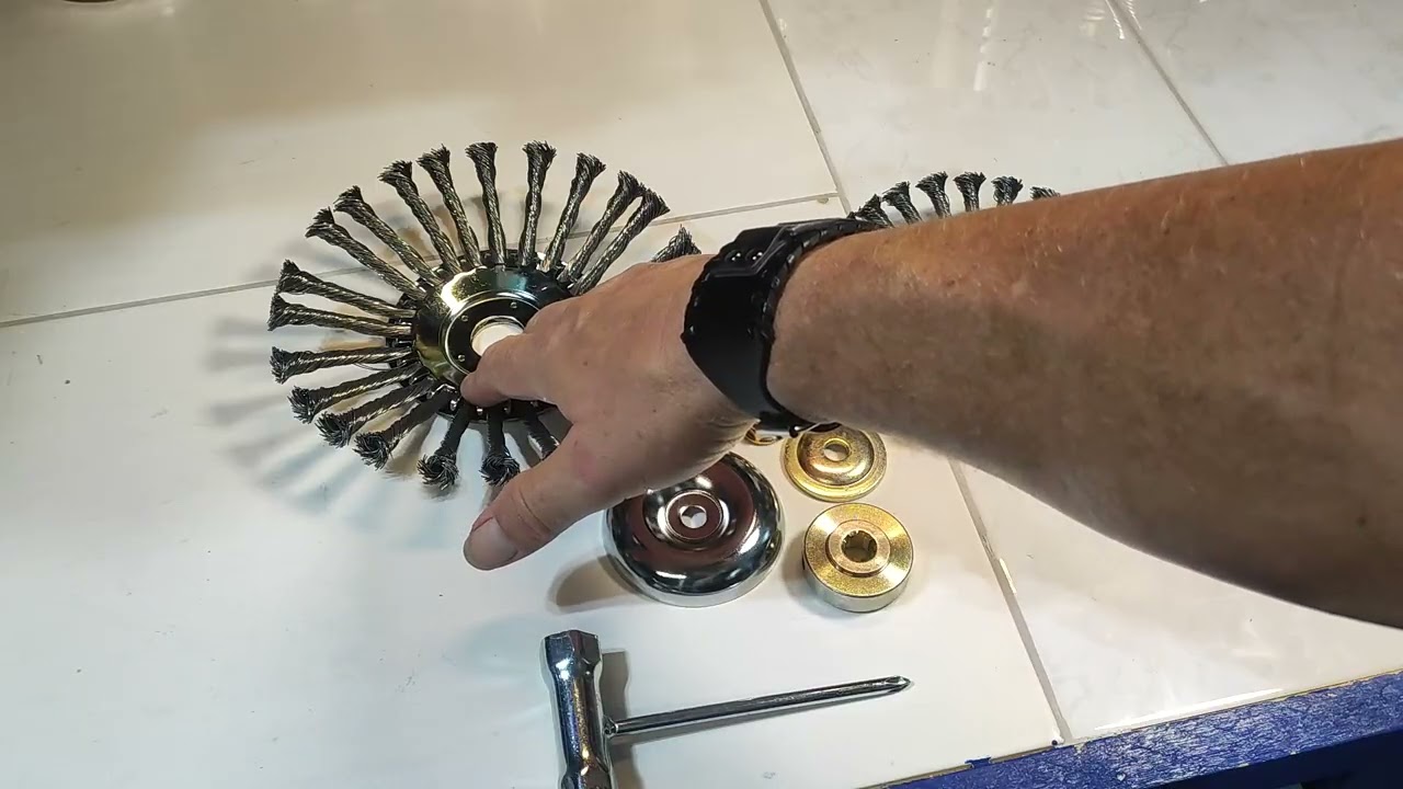 2 Stücke Unkrautbürste，25 4MM Unkrautbürste Freischneider，Gezahnte Drahtbürste für Freischneider,Dam