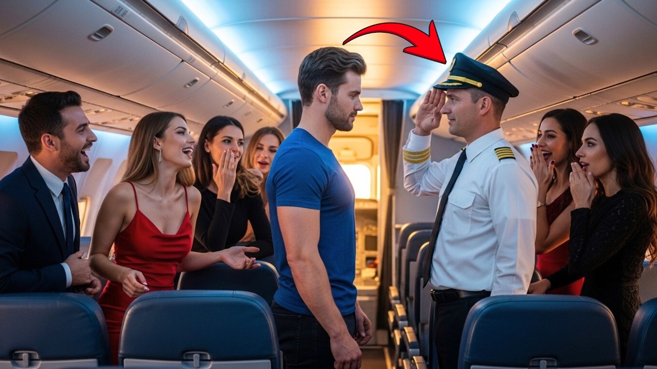 They Laughed at the Quiet Dad in Coach — Then the Captain Left the Cockpit to Salute Him