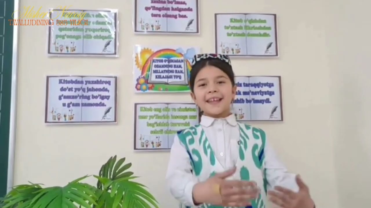 Alisher Navoiy tavalludining 585 yilligiga baģishlangan video rolik