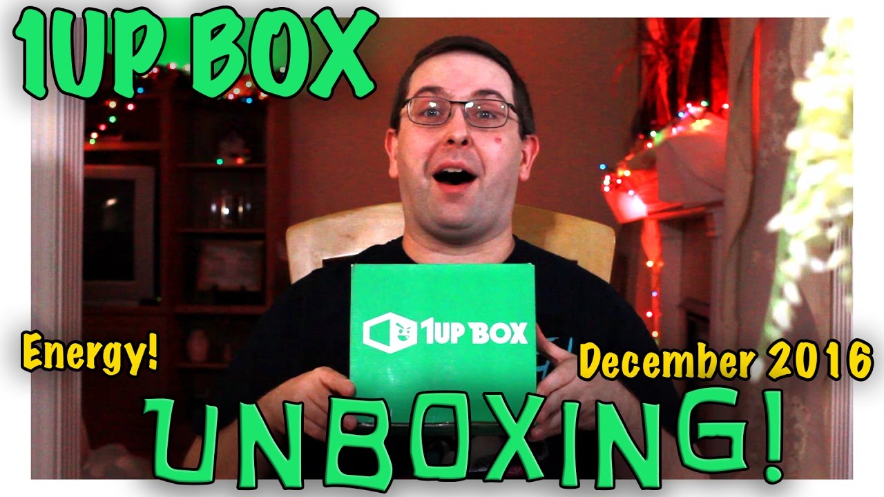 UNBOXING! 1Up Box December 2016 - ENERGY! - Batman, Mega Man,  Star Wars