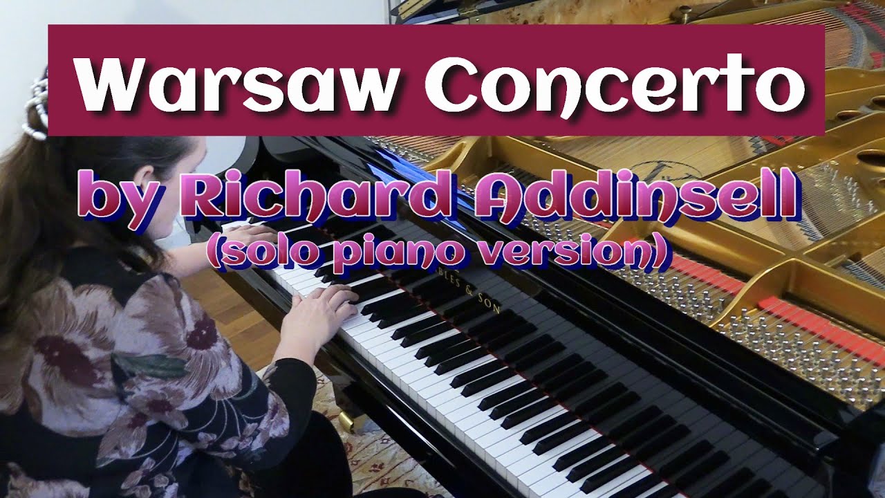 Warsaw Concerto PIano Solo Richard Addinsell