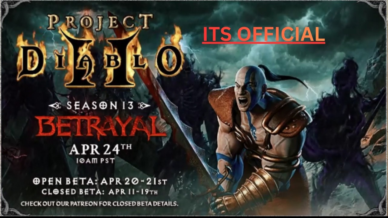 13-й сезон Project Diablo 2 &mdash; ОФИЦИАЛЬНЫЙ сезон ПРЕДАТЕЛЯ